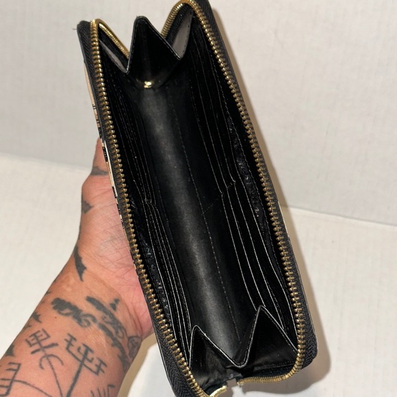 Kate Spade Leopard Saffiano Leather Zip-Around Continental Wallet Card Holder - Picture 8 of 16